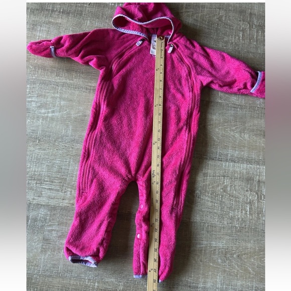 The North Face Baby Buttery Fleece Bunting Dual Zip Pink 12-18M Infant Snowsuit - Picture 10 of 10
